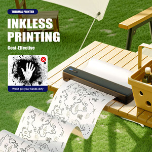 Portable <b>USB</b> <b>for</b> Thermal Printer <b>for</b> Tattoo Artists Business Travel Use-A4 Size Type-C Charging 2600mAh Battery - Product Image 6