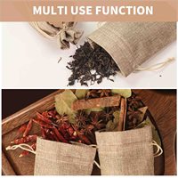 30pcs DIY Craft Burlap Cotton Gift Bags Drawstring Wedding Linen Pouches pour les fêtes d'anniversaire de bijoux et autres occasions