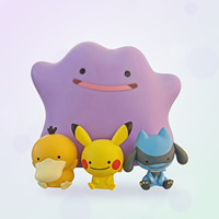 Koleksi Pokemon Premium Asli Cina YQ, Figur Aksi Monster Anime Jepang yang Segel, Lucu, dan Selalu Berubah