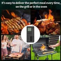 Thermomètre numérique intelligent sans fil pour viande avec écran LCD, application longue portée, adsorption facile et étanchéité IP67