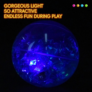 Balles aquatiques rebondissantes clignotantes de 10 cm avec papillon, jouets en forme de boule de cristal lumineuse et moelleuse pour enfants - Product Image 4