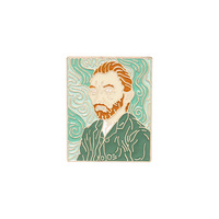 Nuit étoilée chats épingles en émail personnalisé Van Gogh peinture à l'huile broches amusant Animal Art revers Badges cadeau pour enfants amis