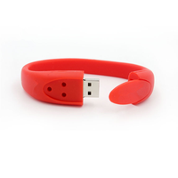 Gelang karet USB Flash Drive 32GB, gelang karet USB Flash Drive silikon murah MOQ rendah