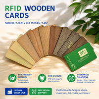 Carte de visite en bois personnalisable avec code NFC, QR et UHF, carte de membre en bambou écologique, personnalisable en usine