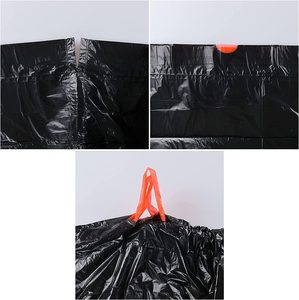 Large Drawstring Closing Garbage Bags Household Portable Disposable Garbage Storage Supplies <b>Kitchen</b> Thickening Trash Bags - Product Image 3
