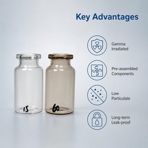 Botellas RTU Preesterilizadas QT Gamma, Documentación de Validación COA Completa, Cumplen con los Estándares de Auditoría Farmacéutica de EE. UU. - Product Image 1