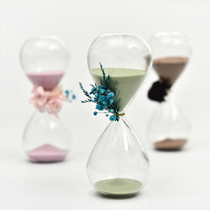 Hot Bán Cổ Điển Trứng Màu Xanh Cát Giờ Thủy Tinh Pha Lê Đồng Hồ Cát 3 Phút 5 Phút Cát Hẹn Giờ Đứng Với Logo Mà Không Có Logo - Product Image 1