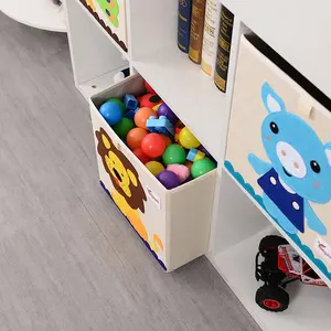 Caixa De Armazenamento De Brinquedos Para Crianças Casa Caixa De Classificação Oxford Pano PP Board Grande Capacidade Snack Caixa De Armazenamento Roupas De Bebê Cube Toy Storage