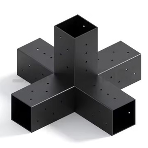 Metal Angle Brackets 4x4 Inch Heavy Duty Beam Column Connectors For Wooden House Support Hardware - Product Image 3