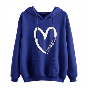 Sudadera con Capucha Extra Grande para Mujer, Color Personalizado, Diseño de Punto de Alta Calidad, Transpirable, Estilo Urbano - Product Image 3