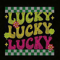 Strass thermocollants personnalisés pour la Saint-Patrick, idéaux pour vêtements et t-shirts