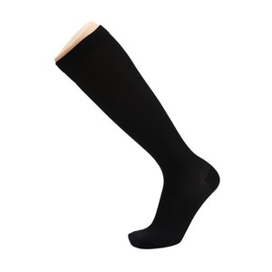 High Elasticity Compression <b>Socks</b> Medium Calf Solid Color Fitness Sports Yoga <b>Socks</b> <b>Black</b> Gray Navy Blue Coffee Skin Tone - Product Image 4