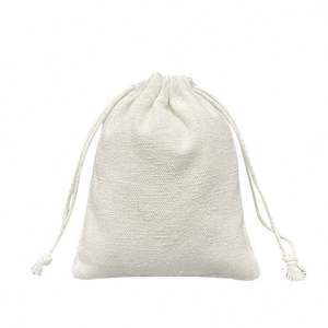 Small Eco-Friendly Cotton <b>Tote</b> <b>Bag</b> with Rope Handle Dustproof Storage and Gift for Promotion Factory Source Textile Packaging - Product Image 5