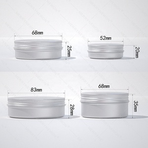 Hot Selling Aluminum Beauty Tin Cream Containers Cosmetic Tin Aluminium Jar Cosmetic 30ml 60ml 80ml 100ml Cream Packaging - Product Image 2