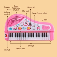 37 Keys Kids Musical Piano Electronic Piano Keyboard Toy Musical Instrument Toy with Microphone for Boys Girls Over 3 Years Old