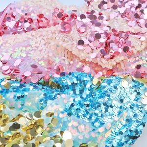 Vải Sequin Sáng Tạo Cho Trẻ Em Màu Ngọc Lam Lớn + Vàng 18Mm Vải Dệt Kim Cho Trang Phục Kimono - Product Image 6