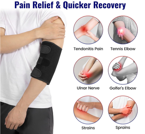 Elleboogsteun, Verstelbare Elleboogsteun Met Twee Verwijderbare Metalen Spalken, Armstabilisator Gewrichtspijnverlichting - Product Image 2