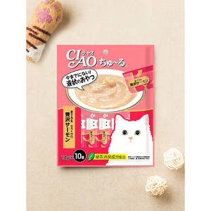 Chao Chur Comida húmeda para pescado Atún y 10 Salmón Suministros para mascotas - Product Image 1
