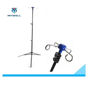 M-IV1 Collapsible Hanging Saline IV Pole Stand Drip Stand for
