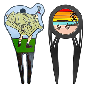 En stock Lunettes de soleil Rose Flamant Vert T-rex Bleu Requin Marqueur de balle de <span class=keywords><strong>golf</strong></span> <span class=keywords><strong>Yeti</strong></span> <span class=keywords><strong>Golf</strong></span> Divot Tool - Product Image 5