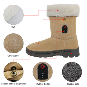 Dr.Warm Heated Shoes Winter Rechargeable Battery Electric Heated <strong>Boots</strong> Warming for Hunting <strong>Snow</strong> - Product Image 1