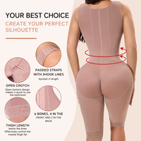 Articles en stock : Faja de compression avec fermeture éclair à l'entrejambe pour amincissement de la taille et soutien des hanches après chirurgie
