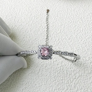 SPJ a basso prezzo scintillante 925 in argento Sterling bracciale gioielli in zircone cubico giallo rosa pietra diamante bracciali Tennis <span class=keywords><strong>donna</strong></span> - Product Image 5