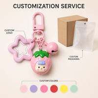3D Fruitfiguurtjes Sleutelhanger Schattige Hars Appel Peer Ster Bel Charms Tas Hangertje Telefoonbandje Cadeaus voor Meisjes Kinderen Studenten en Vrienden