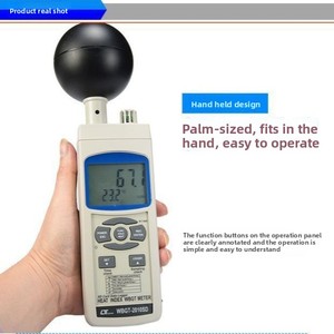 Medidor de Temperatura de Bulbo Húmedo Tipo Memoria Luchang WBGT-2010SD de Taiwán, Probador de Índice Térmico - Product Image 3
