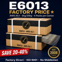 Électrode de soudage 1/8 E6013 2,5 mm 3,15 mm 3,2 mm 20 kg/boîte AWS Varillas De Soldarel Electrodo De Soldadura 6013 Factory
