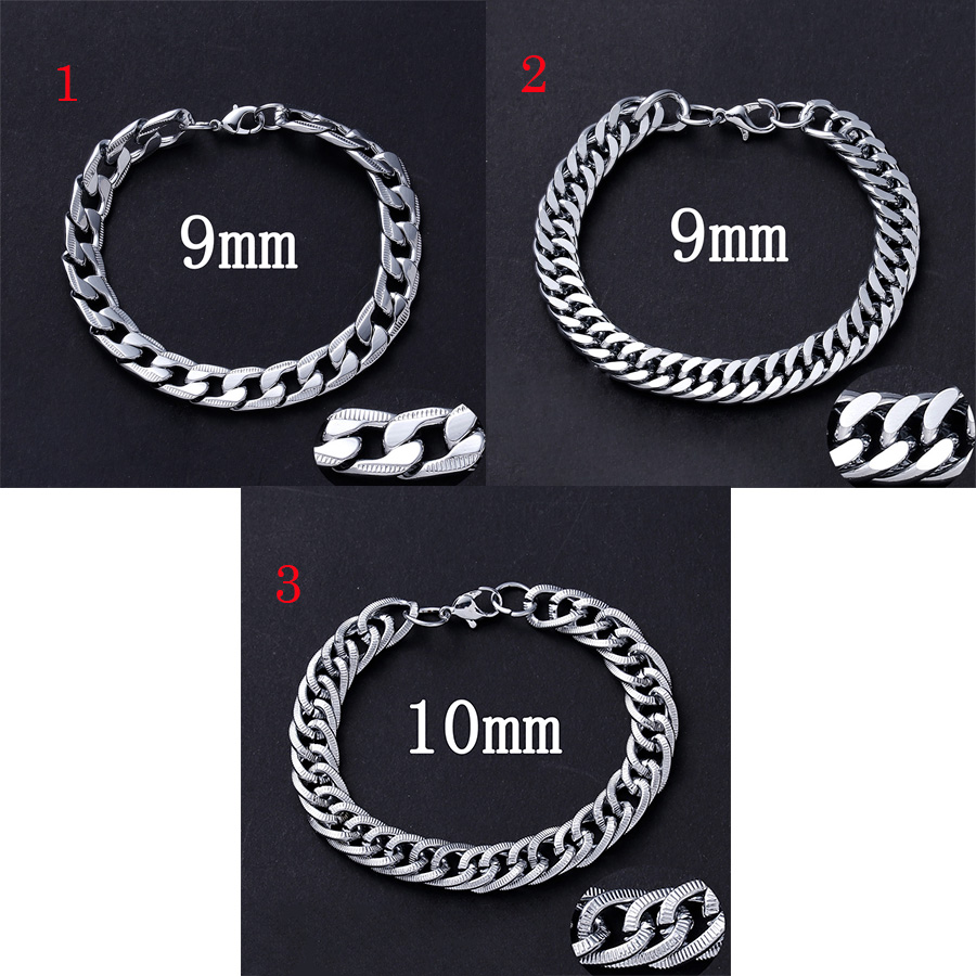 【スビオ様】Slim Link Chain Bracelet Sterling Silver Men's Link Chain Tennis Bracelet with Black Spinel
