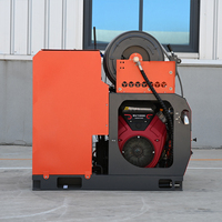 Machine de nettoyage à jet pour égouts AMJET 180 bar 65 lpm, tuyau de 75 m 1/2'', nettoyeur de drains haute capacité pour travaux de plomberie, pompe allemande