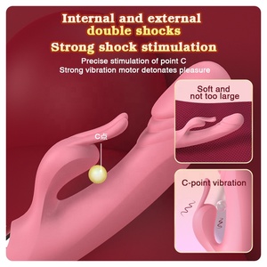 เครื่องสั่นมอเตอร์คู่ขนาด7สปีดชาร์จ USB ได้อุปกรณ์เสริมเพื่อการเล่นหน้าของคู่รัก - Product Image 5
