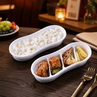 Boîtes de préparation de repas à emporter avec 1, 2 ou 4 compartiments, en plastique PP, micro-ondables, jetables, pour emballages alimentaires et déjeuners