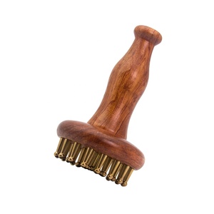 Pettine Massaggiante Gua Sha in Rame per Corpo e Cuoio Capelluto, Spazzola Massaggiante per Punti Meridiani, Spazzola per Massaggio Corpo GuaSha - Product Image 1