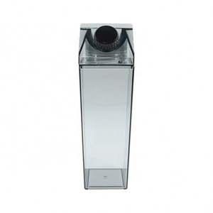 Bouteilles de lait en plastique transparentes, réutilisables, en forme de carton de lait, pour jus, thé, idéales pour les voyages, le sport, le camping et les activités de plein air - Product Image 5