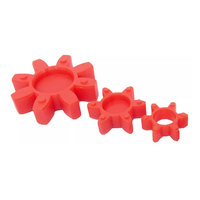 Red Star Amortecimento Junta De Borracha Plum Blossom Acoplamento Flexível Opção Rígida para Lojas De Impressão Tamanhos OD Personalizáveis 20 105