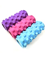 Rouleau de yoga haute densité personnalisé, ensemble de rouleaux en mousse EVA creuse pour Pilates, rouleau de massage pour les muscles du dos