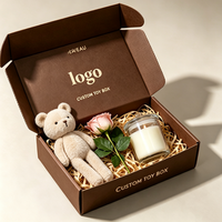 Boîtes d'expédition écologiques personnalisées à déchirure facile, impression UV, en carton ondulé pour l'emballage de bougies, gobelets et artisanat de poupées