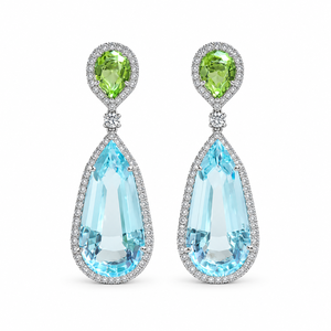 Pendientes Geométricos Azules para Mujer, Diseño Simple, Accesorios para las Orejas de Uso Diario - Product Image 1