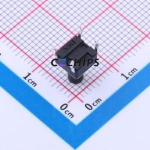 TC-1101DR-9.0H-250 Tactile Switch Through hole-4P,6x6mm Switch Single Pole Single Throw Round Button 2.5N Through Hole - Product Image 2
