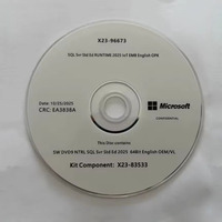 Licencia de por Vida para MS SQL Server 2025, Paquete Completo en DVD, Disponible Globalmente, Software Microsoft