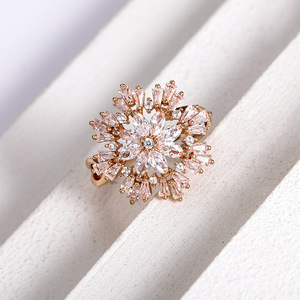 Anello con diamante F727, taglio marquise, colore bianco naturale G, gioielli da donna in stile romantico per fidanzamento - Product Image 5