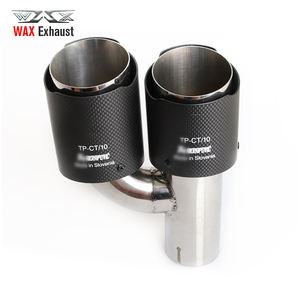 Pointe d'Échappement Double en Carbone WAX Factory pour Pot d'Échappement Universel, Embouts d'Échappement Doubles pour BMW F30 B48 - Product Image 4