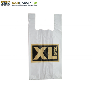 Sac en plastique HDPE personnalisé T-shirt Sac à provisions Supermarché Sacs en plastique impression de logo épicerie - Product Image 3