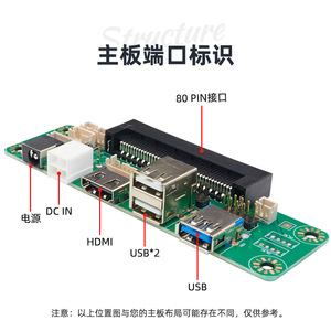 Carte adaptatrice OPS avec interface JAE, carte enfant enfichable pour carte mère, connecteur hôte - Product Image 3