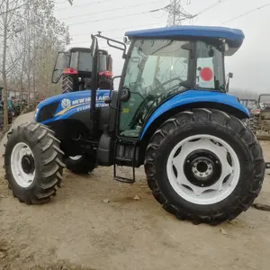 used tractor for agriculture N Holland TD5 110 4x4wd compact orchard tractor agricola farming equipment with dozer blade