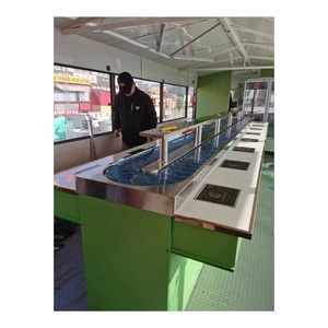 ระบบ<span class=keywords><strong>สายพาน</strong></span>ลำเลียงซูชิบุรุษแบบหมุนสำหรับร้านอาหาร - Product Image 1