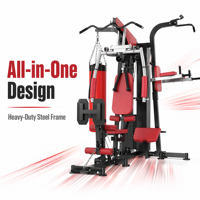 Nouvelle Station de Musculation Multifonctionnelle 2026 pour la Maison – Équipement de Fitness Complet pour Entraînement Complet et Exercice en Groupe (3 Personnes)
