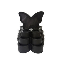 4-delige set vlindervenster bloembak fruitbox knuffel emmer verse bloemen geschenkdoos modern papier + PVC